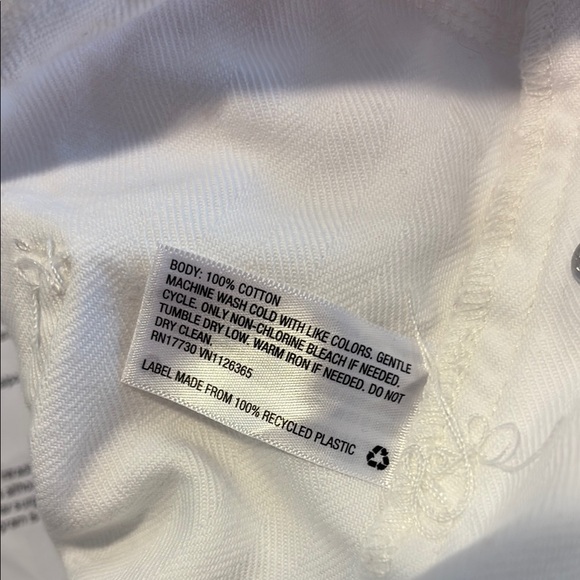 Universal Thread pure white Short Overalls - Picture 4 of 4